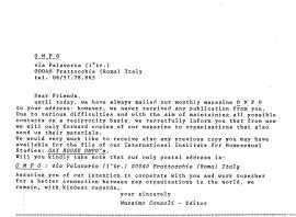 Fax agli editori stranieri